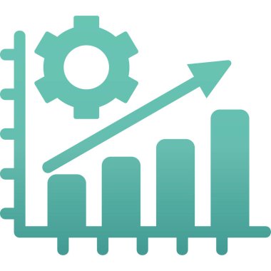  Üretim düzlüğü simgesi, vektör illüstrasyonu