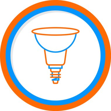 Yansıtıcı ağ simgesi, vektör illüstrasyonu