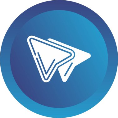 Simgeyi kopyala, basit stil. vektör illüstrasyonu          