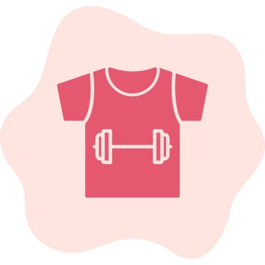 Gömlek simgesi, vektör illüstrasyonu basit tasarım