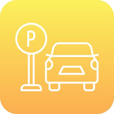 Web simgesi Otopark, illüstrasyon vektör