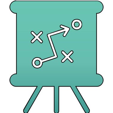 Strateji Simgesi Vektör illüstrasyonu 