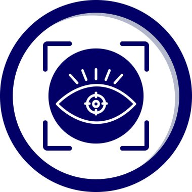 vizyon web simgesi, vektör illüstrasyonu 