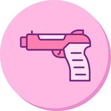 Silah. Web simgesi basit illüstrasyon 