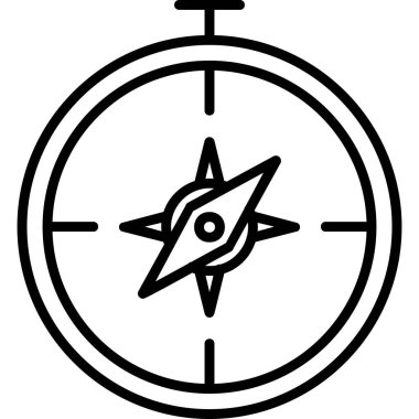 pusula yön bulma simgesi, özet biçimi