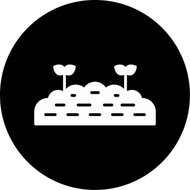 Toprak simgesinin vektör illüstrasyonu 