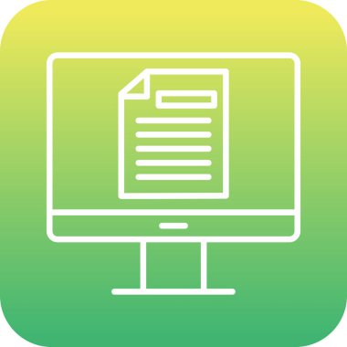 Çevrimiçi Test Ağı simgesi, vektör illüstrasyonu