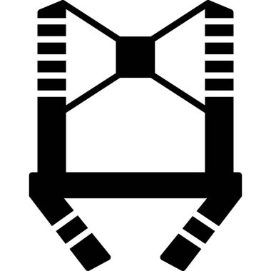 Koşum ikonu, vektör illüstrasyonu basit tasarım