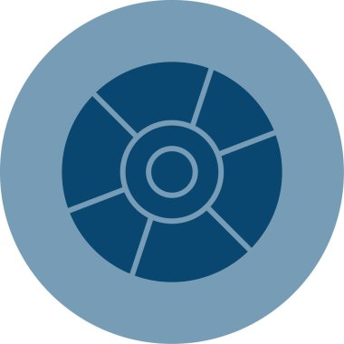 cd disk simgesi, vektör illüstrasyonu basit tasarım