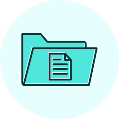 dosya dizini vektör illüstrasyonu