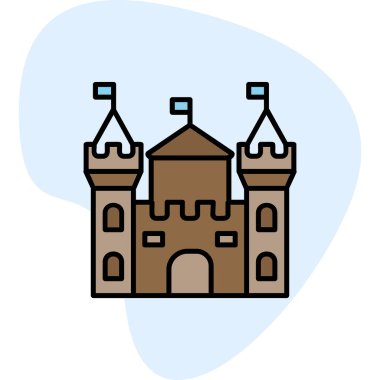 Castle vektör resimleme tasarımı