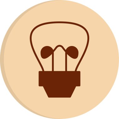 Ampul simgesi. vektör illüstrasyonu 