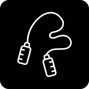 atlama ipi web simgesi, illüstrasyon vektör