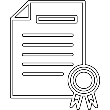 Sertifika. Web simgesi basit tasarım