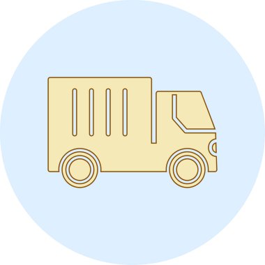 kamyon simgesi, vektör illüstrasyon tasarımı 