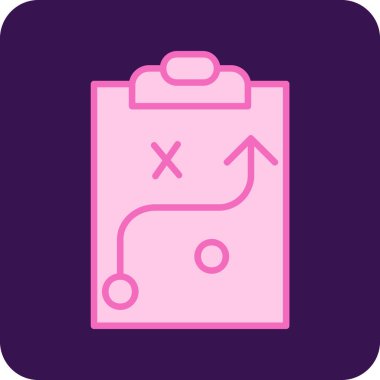 Strateji Simgesi Vektör illüstrasyonu 