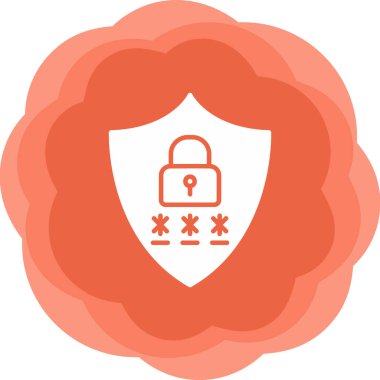 Gizlilik simgesi vektör illüstrasyon tasarımı