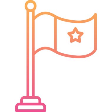 bayrak web simge vektör çizim