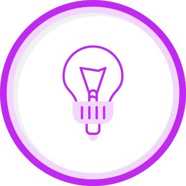 ampul simgesi, vektör illüstrasyonu