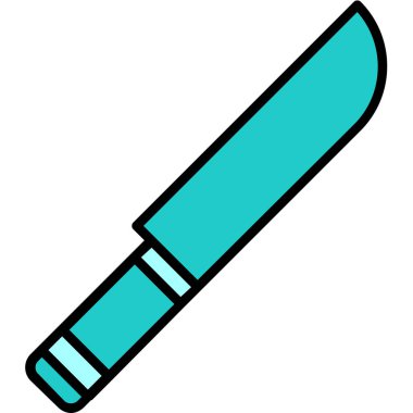 Bıçak. Web simgesi basit illüstrasyon 