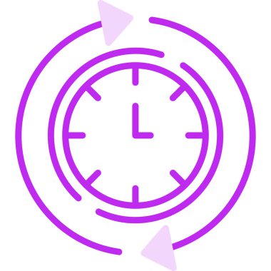 Her zamanki gibi. Web simgesi basit illüstrasyon