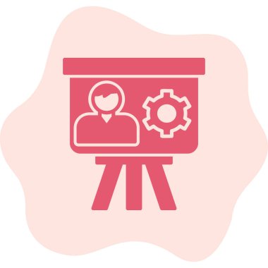 Proje Yönetimi düz simge vektör çizimi 