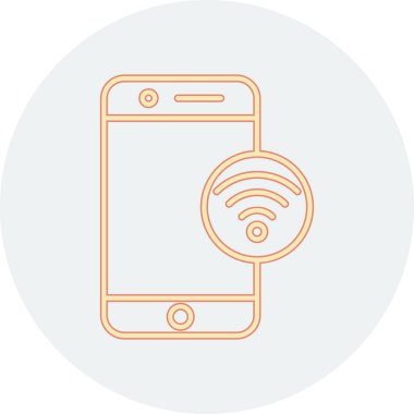 wifi vektör simgesi modern basit illüstrasyon 