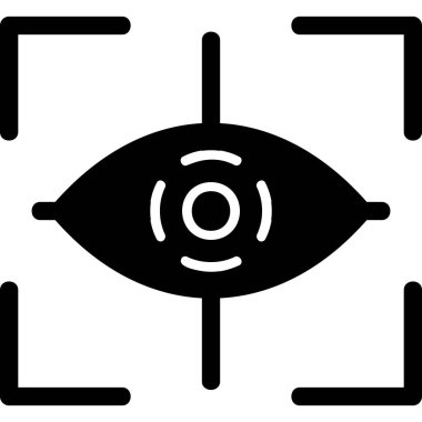 Göz. Web simgesi basit illüstrasyon