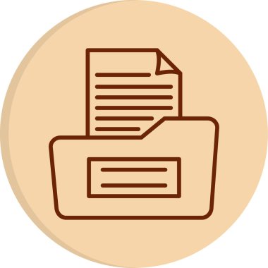 belge dosya simgesi düz biçimli 