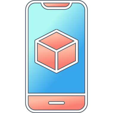 Görüntüde Artırılmış Gerçeklik simgesine sahip akıllı telefon 