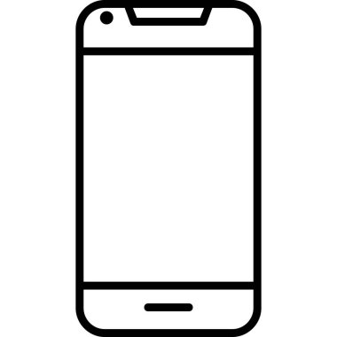 Beyaz arkaplanda telefon simgesi izole edildi