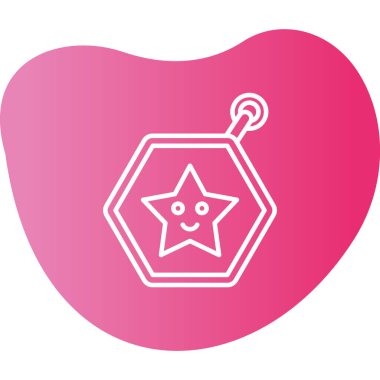 Anahtarlık simgesi, vektör illüstrasyonu basit tasarım