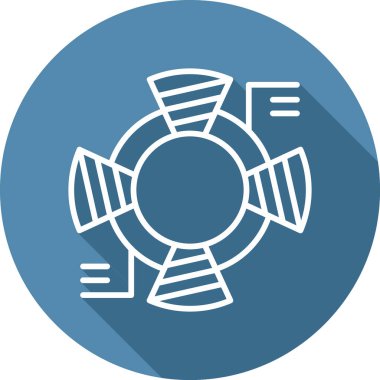 Donut Çizelgesi simgesinin vektör çizimi 