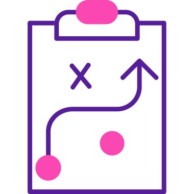 Strateji Simgesi Vektör illüstrasyonu 