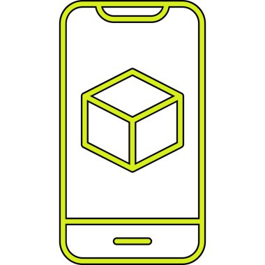 Görüntüde Artırılmış Gerçeklik simgesine sahip akıllı telefon 