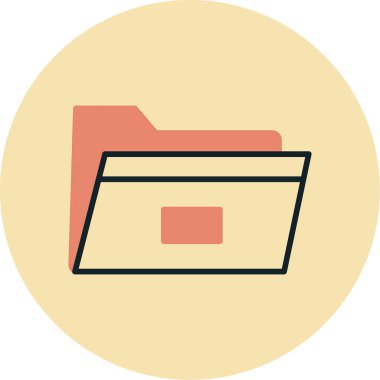 Dosya. Web simgesi basit illüstrasyon 