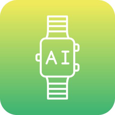 smartwatch simgesi, vektör illüstrasyonu 