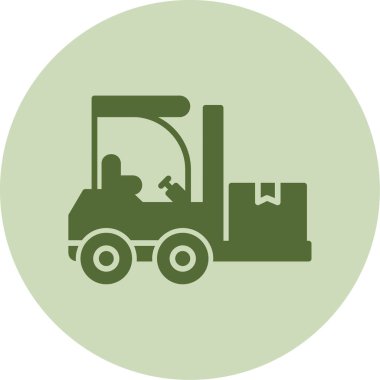 Modern Forklift simgesinin vektör çizimi         