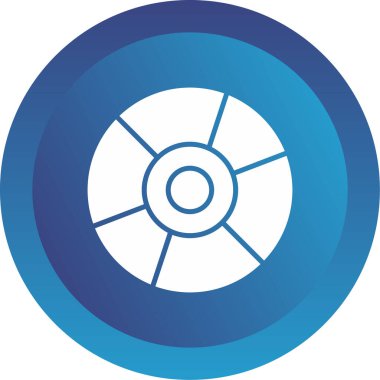 cd disk simgesi, vektör illüstrasyonu basit tasarım