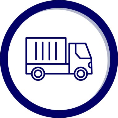 kamyon simgesi, vektör illüstrasyon tasarımı 