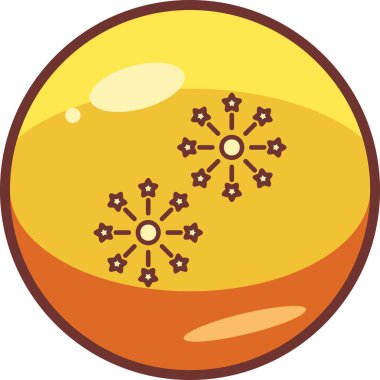 Havai fişek web simgesi, vektör illüstrasyonu 