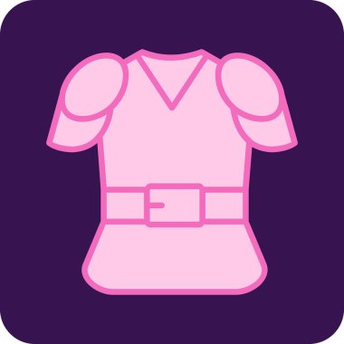 Gömlek simgesi, vektör illüstrasyonu basit tasarım