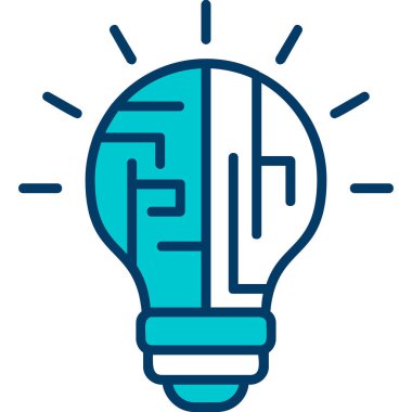 yaratıcı Mantık simgesi vektör çizimi