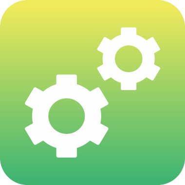 Vitesli ayar simgesi, vektör illüstrasyonu basit tasarım