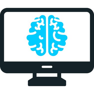 bilgisayar ekranı simgesi, vektör illüstrasyonu basit tasarım