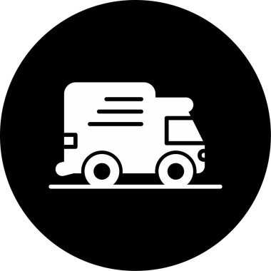 kamyon simgesi, vektör illüstrasyon tasarımı 