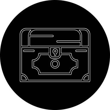 Göğüs simgesi, vektör illüstrasyonu basit tasarım