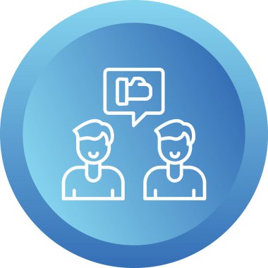 Takım beyin fırtınası fikirleri simgesi, vektör illüstrasyonu basit tasarım