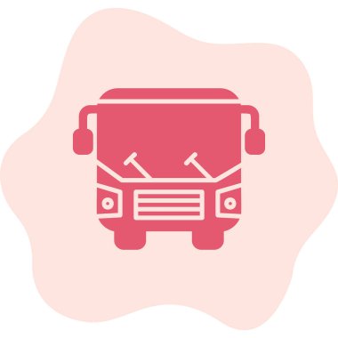 bus simgesi vektör illüstrasyonu