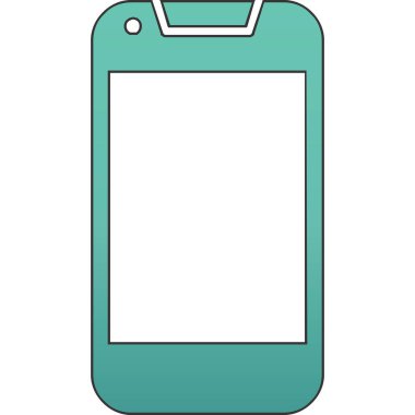 Smartphone web simgesi, vektör çizim 